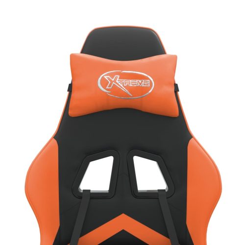  fekete és narancssárga műbőr játékszék