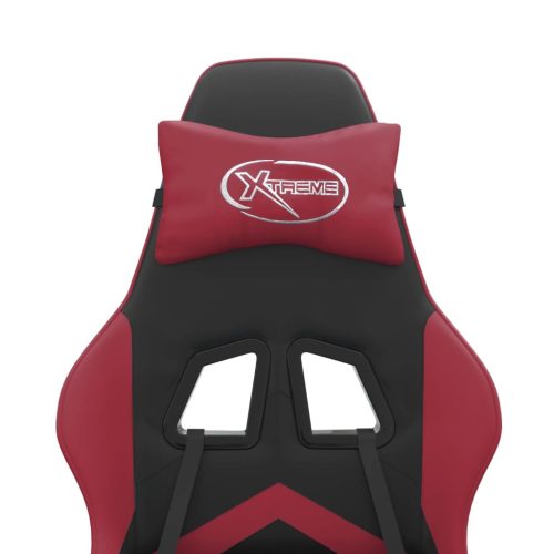  fekete és bordó műbőr játékszék