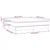  sötétkék bársony rugós ágy matraccal 180x200 cm