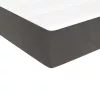  sötétszürke bársony rugós ágy matraccal 200x200 cm