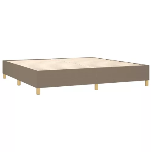  tópszínű szövet rugós ágy matraccal 200 x 200 cm