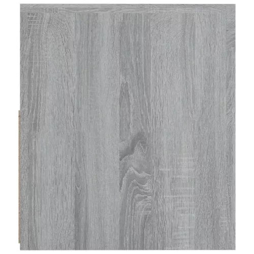  2 db szürke sonoma színű éjjeliszekrény LED-ekkel 60x35x40 cm