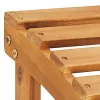  2 db tömör akácfa kerti adirondack szék lábtartóval