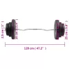  hajlított súlyzórúd súlytárcsákkal 60 kg