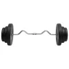  hajlított súlyzórúd súlytárcsákkal 60 kg