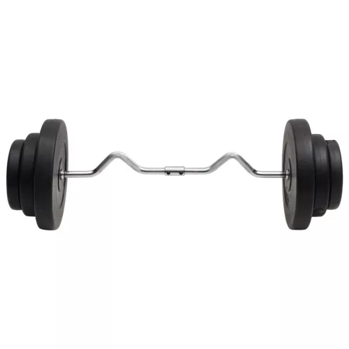  hajlított súlyzórúd súlytárcsákkal 60 kg