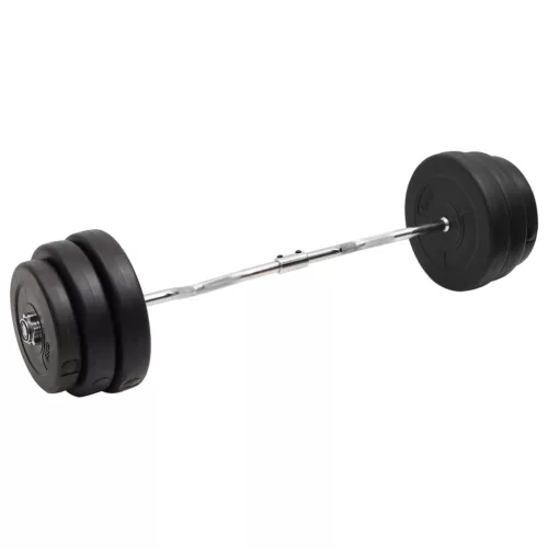  hajlított súlyzórúd súlytárcsákkal 90 kg