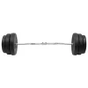 hajlított súlyzórúd súlytárcsákkal 90 kg