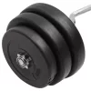  hajlított súlyzórúd súlytárcsákkal 90 kg