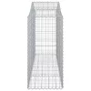  2 db íves horganyzott vas gabion kosár 200 x 50 x 100/120 cm