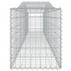  7 db íves horganyzott vas gabion kosár 400x50x60/80 cm