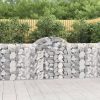  2 db íves horganyzott vas gabion kosár 200x30x100/120 cm