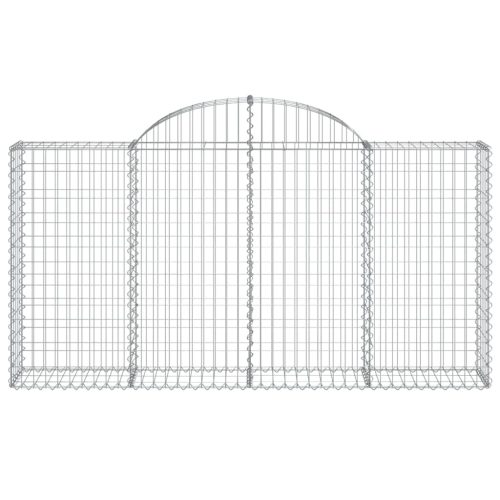  2 db íves horganyzott vas gabion kosár 200x30x100/120 cm
