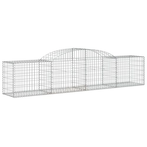  10 db íves horganyzott vas gabion kosár 300x50x60/80 cm