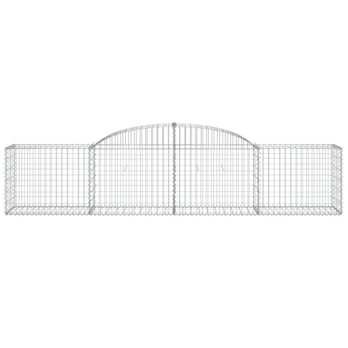  10 db íves horganyzott vas gabion kosár 300x50x60/80 cm