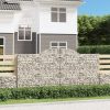 2 db íves horganyzott vas gabion kosár 300x50x140/160 cm