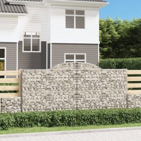  2 db íves horganyzott vas gabion kosár 300x50x140/160 cm