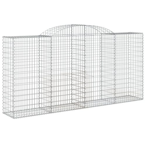  2 db íves horganyzott vas gabion kosár 300x50x140/160 cm
