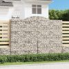  8 db íves horganyzott vas gabion kosár 300x50x220/240 cm