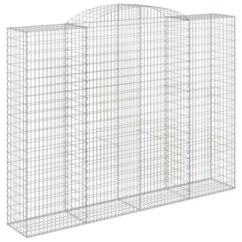  8 db íves horganyzott vas gabion kosár 300x50x220/240 cm