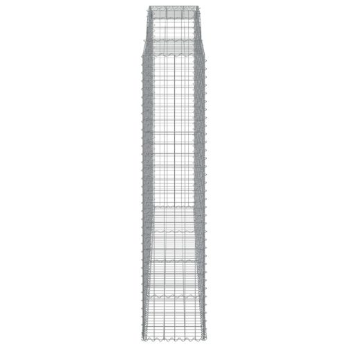  8 db íves horganyzott vas gabion kosár 300x50x220/240 cm