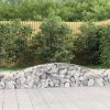  15 db íves horganyzott vas gabion kosár 400x30x40/60 cm