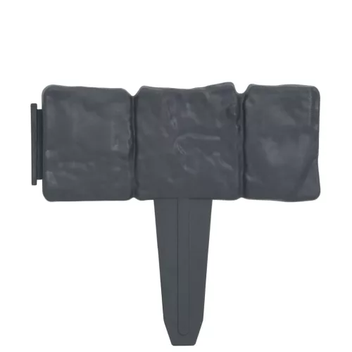  41 darab kőhatású műanyag gyepkerítés 10 m