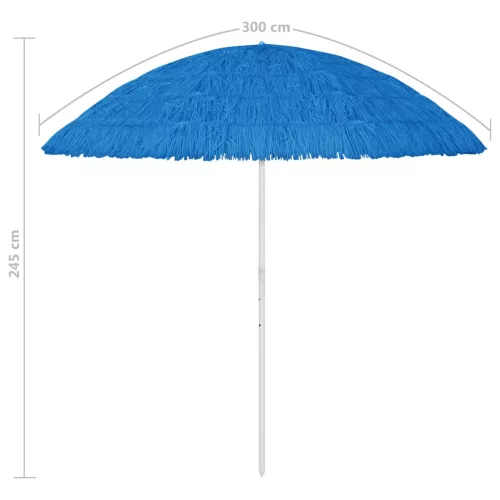 kék hawaii stílusú strandnapernyő 300 cm
