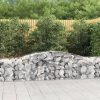  10 db íves horganyzott vas gabion kosár 400x50x60/80 cm
