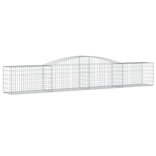  10 db íves horganyzott vas gabion kosár 400x50x60/80 cm