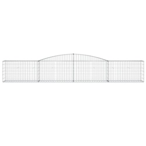  10 db íves horganyzott vas gabion kosár 400x50x60/80 cm