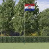  alumínium horvát zászló és rúd 6,23 m