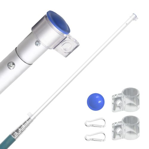  német alumínium zászló és rúd 5,55 m