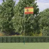  spanyol alumínium zászló és rúd 5,55 m