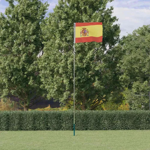 spanyol alumínium zászló és rúd 5,55 m