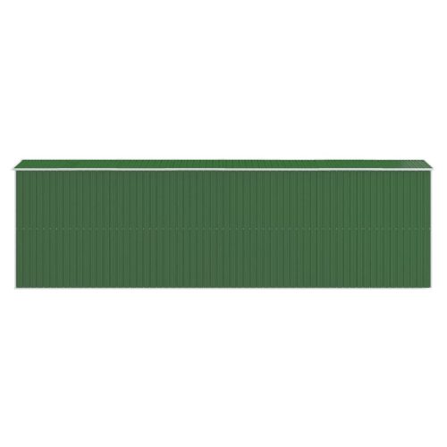  zöld horganyzott acél kerti fészer 192x606x223 cm