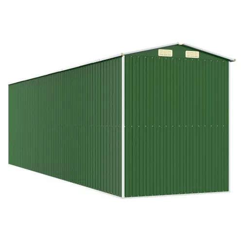  zöld horganyzott acél kerti fészer 192x689x223 cm