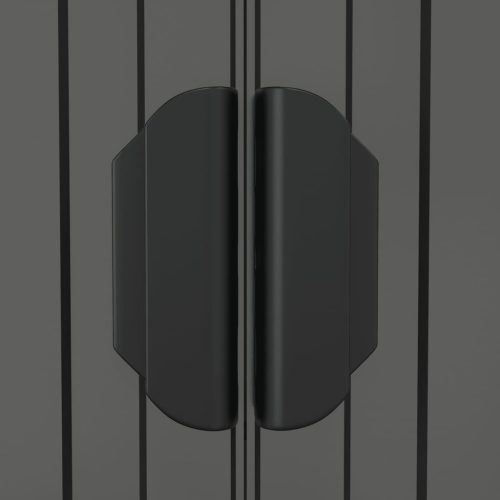  világosszürke horganyzott acél kerti fészer 192 x 191 x 223 cm