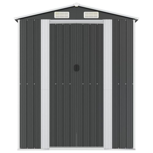  antracitszürke horganyzott acél kerti fészer 192 x 357 x 223 cm	