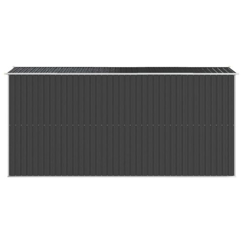  antracitszürke horganyzott acél kerti fészer 192 x 440 x 223 cm