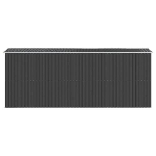  antracitszürke horganyzott acél kerti fészer 192 x 523 x 223 cm
