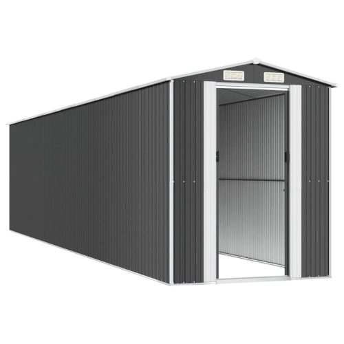  antracitszürke horganyzott acél kerti fészer 192 x 855 x 223 cm