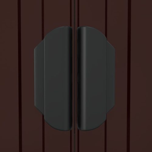  sötétbarna horganyzott acél kerti fészer 192 x 191 x 223 cm