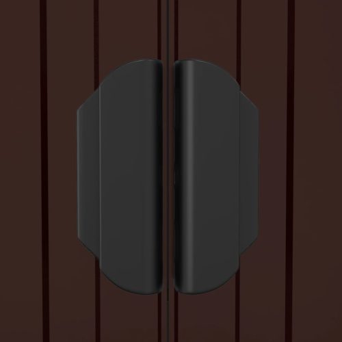  sötétbarna horganyzott acél kerti fészer 192 x 440 x 223 cm