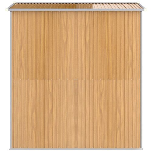  világosbarna horganyzott acél kerti fészer 192x191x223 cm