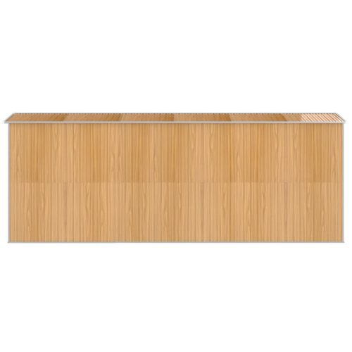  világosbarna horganyzott acél kerti fészer 192x523x223 cm