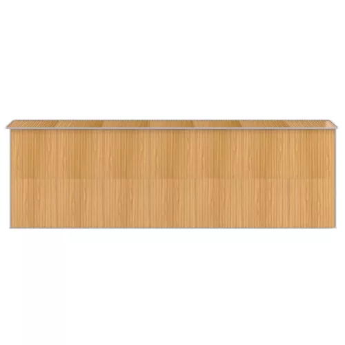  világosbarna horganyzott acél kerti fészer 192x606x223 cm