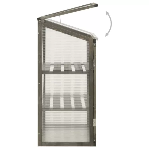  fenyőfa melegház 60 x 45 x 100 cm