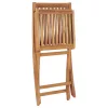  2 db összecsukható tömör tíkfa kerti szék