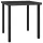  fekete polyrattan kerti étkezőasztal 70 x 70 x 73 cm